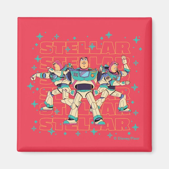 Toy Story Buzz Lightyear "STELLAR" Magnet (Front)