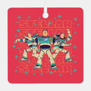 Toy Story Buzz Lightyear "STELLAR" Metal Ornament