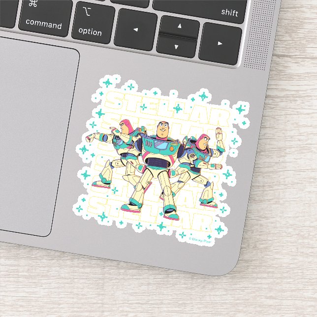 Toy Story Buzz Lightyear "STELLAR" Sticker (Detail)