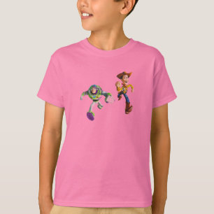 Toy Story Buzz Lightyear Woody running T-Shirt