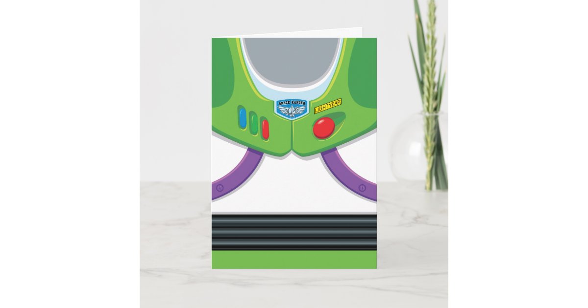Toy Story Buzz Lightyear S Space Ranger Suit Card Zazzle Com