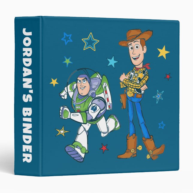  Toy Story | Buzz & Woody 3 Ring Binder (Front/Spine)