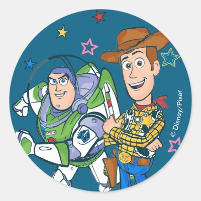  Toy Story | Buzz &amp; Woody Classic Round Sticker