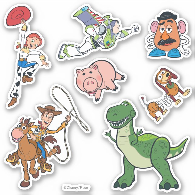 Toy Story Cartoon Character Art Sticker (Front)