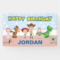Toy Story Character Birthday Banner