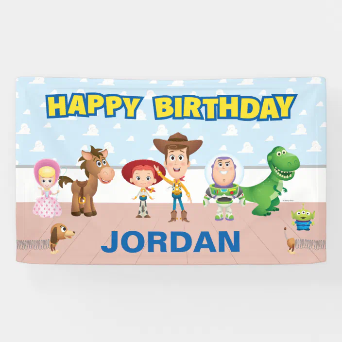 Toy Story Character Birthday Banner Zazzle Com