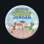 Toy Story Character Birthday Paper Plates<br><div class="desc">Make your celebration magical with these Toy Story character birthday paper plates! Featuring Woody, Buzz Lightyear, Jessie, and Rex in a vibrant and playful design, these plates bring the adventurous spirit of the Pixar classic to your party table. Perfect for a storybook-themed birthday, these plates combine functionality and fun, ensuring...</div>