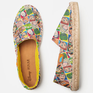 Toy Story Character Grid Pattern Espadrilles