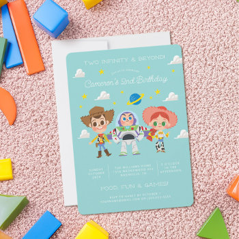 Toy Story Characters 2 Infinity & Beyond Birthday Invitation by ToyStory at Zazzle