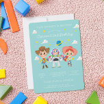 Toy Story Characters 2 Infinity & Beyond Birthday Invitation<br><div class="desc">Blast off to an unforgettable celebration with this Toy Story "2 Infinity and Beyond" birthday invitation! Featuring Buzz Lightyear, Woody, Jessie, and the rest of the Toy Story gang, this vibrant design combines playful typography, space-themed details, and colorful character art. Perfect for fans of the Pixar classic, this invitation is...</div>