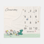 Toy Story Characters | Baby Monthly Milestone Fleece Blanket at Zazzle