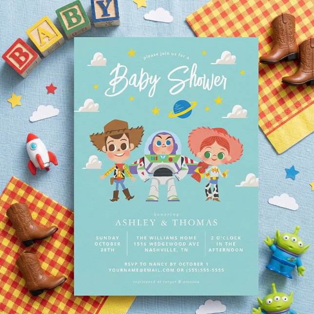 Toy Story Characters Baby Shower Invitation (Creator Uploaded)