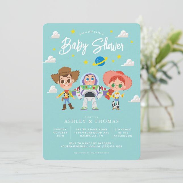 Toy Story Characters Baby Shower Invitation Zazzle