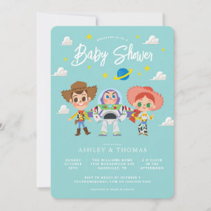 Toy Story Characters Baby Shower Invitation