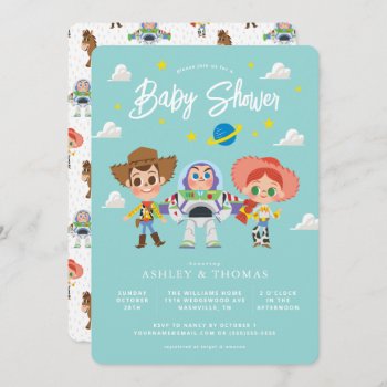 Toy Story Characters Baby Shower Invitation by ToyStory at Zazzle