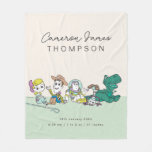 Toy Story Characters | Birth Stats Fleece Blanket
