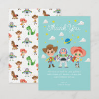 Toy Story Characters Birthday Thank You