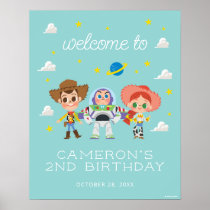 Toy Story Characters Birthday Welcome Sign