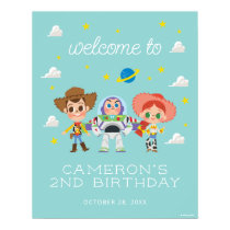 Toy Story Characters Birthday Welcome Sign