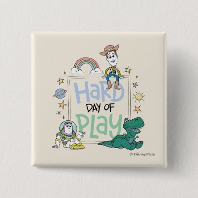 Toy Story Characters | Hard Day of Play Button