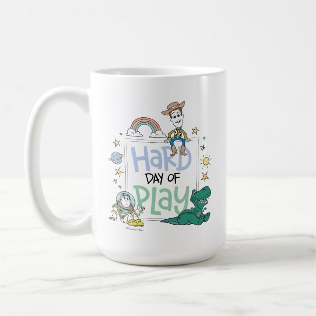Toy Story Characters | Hard Day of Play Coffee Mug (Left)