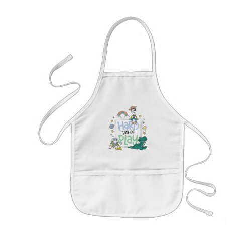 Toy Story Characters  Hard Day of Play Kids Apron