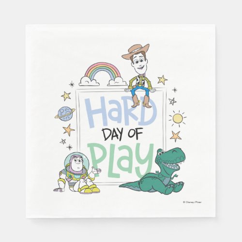 Toy Story Characters  Hard Day of Play Napkins
