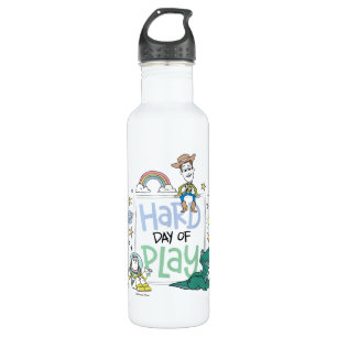 Toy Story Characters Hard Day of Play Stainless Steel Water Bottle