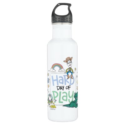 Toy Story Characters | Hard Day of Play Stainless Steel Water Bottle