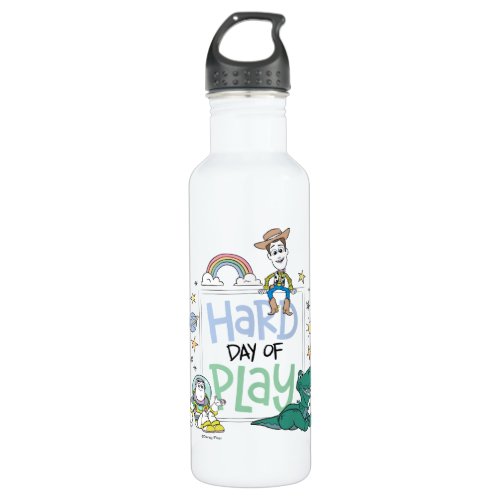 Toy Story Characters  Hard Day of Play Stainless Steel Water Bottle