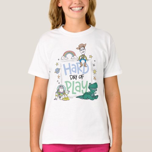 Toy Story Characters  Hard Day of Play T_Shirt