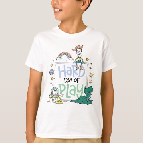 Toy Story Characters  Hard Day of Play T_Shirt