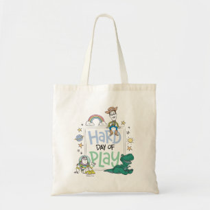 Toy Story Characters Hard Day of Play Tote Bag