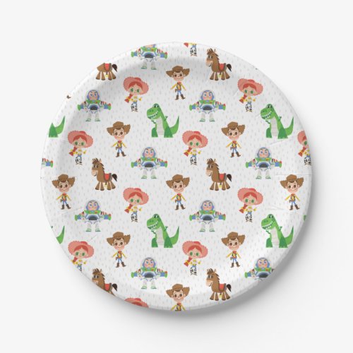 Toy Story Characters Pattern Baby Shower Paper Plates