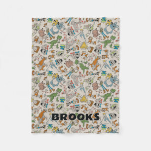 Toy Story Characters Pattern Name Blanket