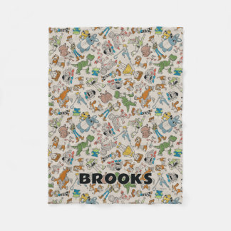 Toy Story Characters Pattern Name Blanket