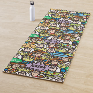 Toy Story | Cute Toy Pattern - Add Your Name Yoga Mat