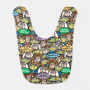 Toy Story   Cute Toy Pattern Bib