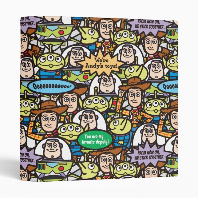 Toy Story | Cute Toy Pattern Binder (Front/Spine)