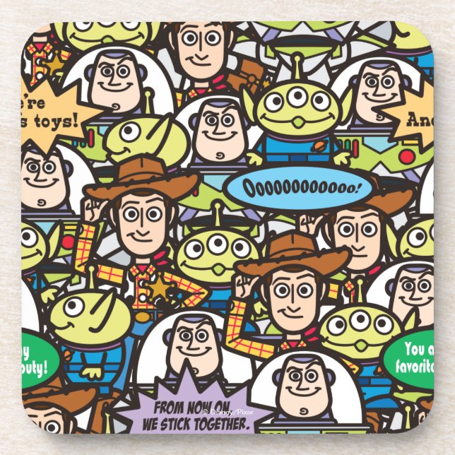 Toy Story | Cute Toy Pattern Coaster (Front)