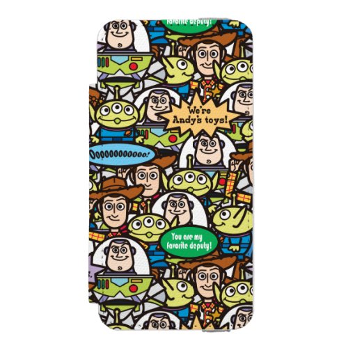 Toy Story  Cute Toy Pattern Wallet Case For iPhone SE55s