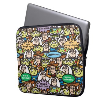 Toy Story | Cute Toy Pattern Laptop Sleeve | Zazzle