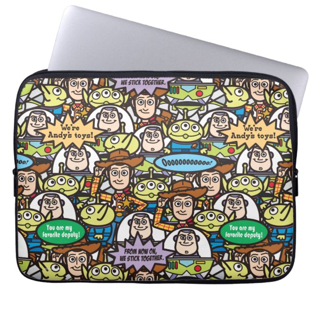 Toy Story | Cute Toy Pattern Laptop Sleeve (Front)