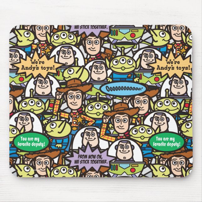 Toy Story | Cute Toy Pattern Mouse Pad (Front)