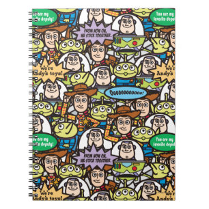 Toy Story Cute Toy Pattern Notebook