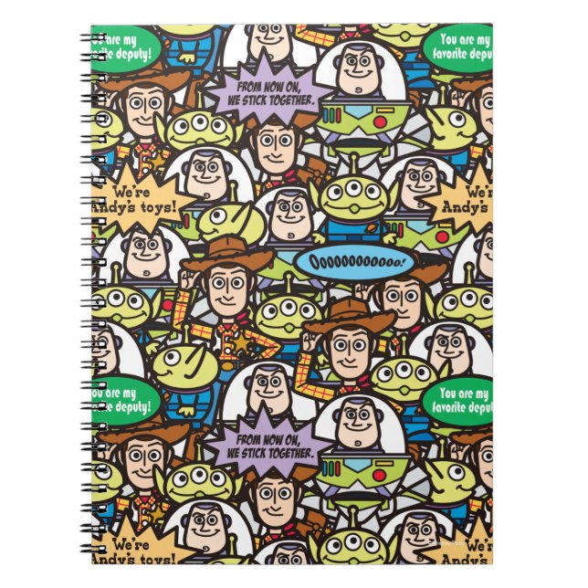 Toy Story | Cute Toy Pattern Notebook (Front)