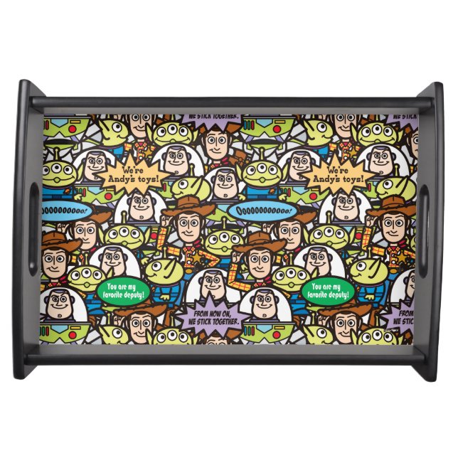Toy Story | Cute Toy Pattern Serving Tray (Front)