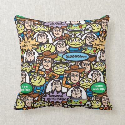 Toy Story | Cute Toy Pattern Throw Pillow