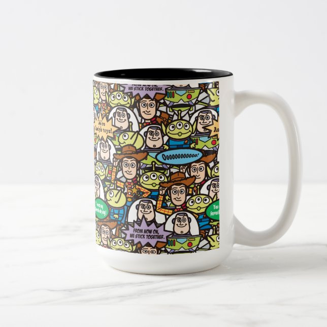 Toy Story | Cute Toy Pattern Two-Tone Coffee Mug (Right)
