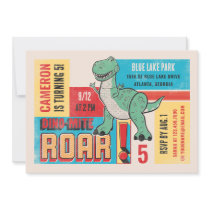 Toy Story | Dino Rex Kids Birthday Invitation